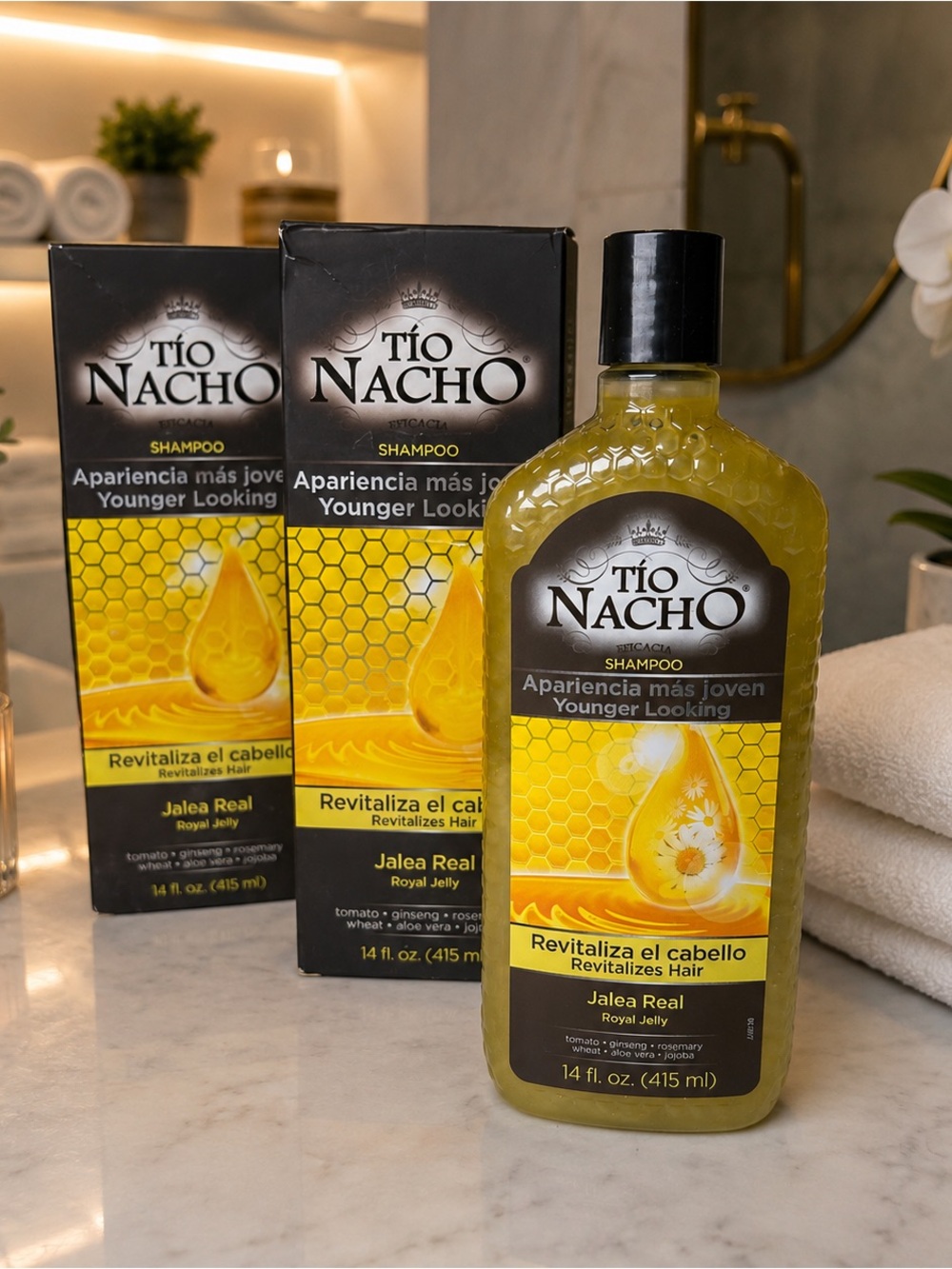 TIO NACHO Más Joven Younger Looking Revitaliza Jalea SHAMPOO 14 FL OZ -2 NIB.